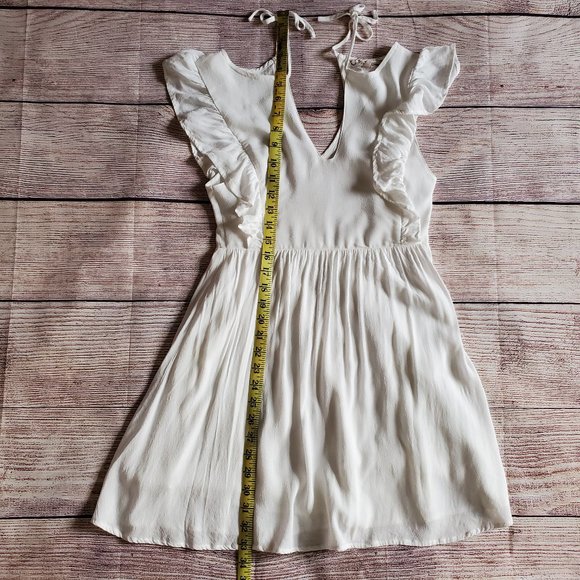 For Love & Lemons White Mini Dress Off-Shoulder XS - Picture 11 of 11